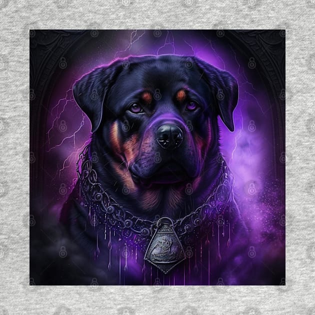 Shadowy Rottweiler by Enchanted Reverie